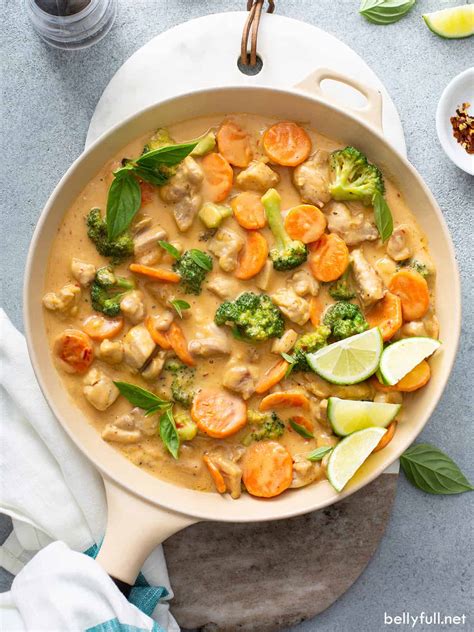 Thai Coconut Chicken Recipe {in 25 minutes!} - Belly Full