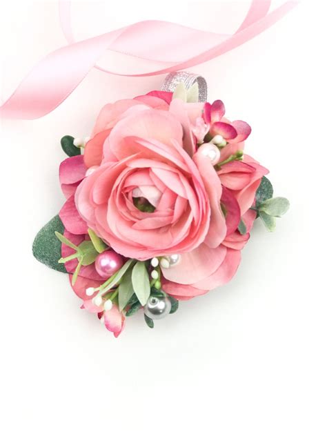 Wrist Corsage Prom Bridesmaid Elopement Mother Of The Etsy