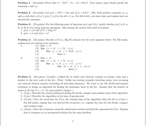 Solved Problem 1 10 ﻿points Prove That