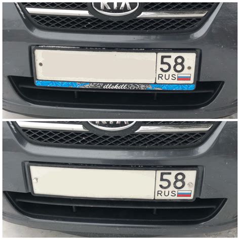 Замена номерных рамок на силиконовые рамки от ПТП64. — KIA Ceed SW (1G ...