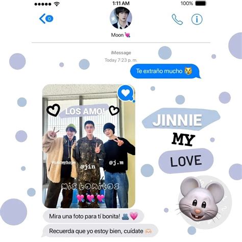 Jin Imessage Jin Miss You Gin