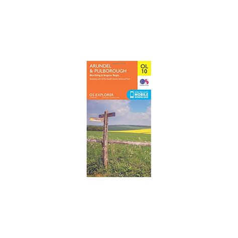 Arundel & Pulborough Map | Worthing & Bognor Regis | Ordnance Survey | OS Explorer Map OL10 ...