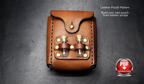 Pouch Pattern Leather Diy Pdf Download Video Tutorial