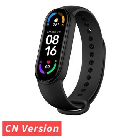 Xiaomi bracelet connecté Mi Band 6 avec écran tactile capteur d