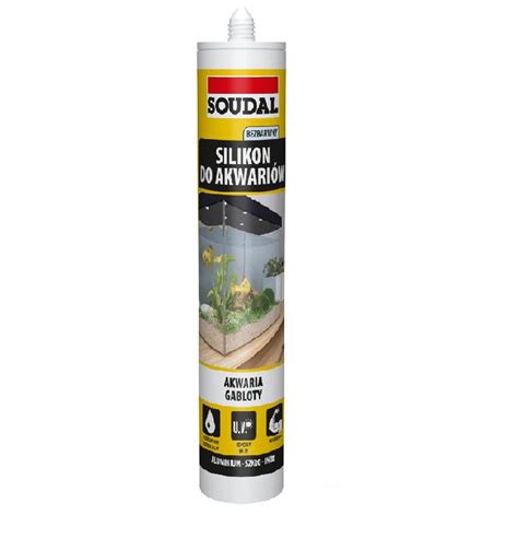 SOUDAL SILIKON DO AKWARIUM GABLOTY BEZBARWNY 280ml KACBUD