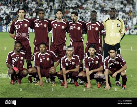 The Qatar national soccer team poses in this 2007 photo in Doha, Qatar 2007. (AP Photo Stock ...