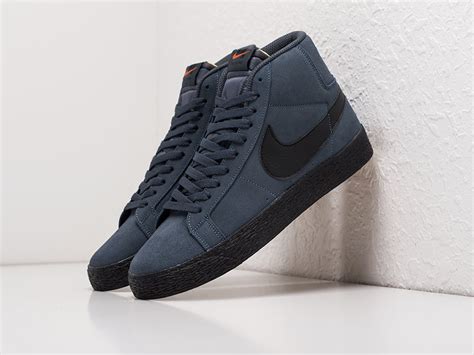 Кроссовки Nike Blazer Mid цвет Синий купить по цене 4490 рублей в ...