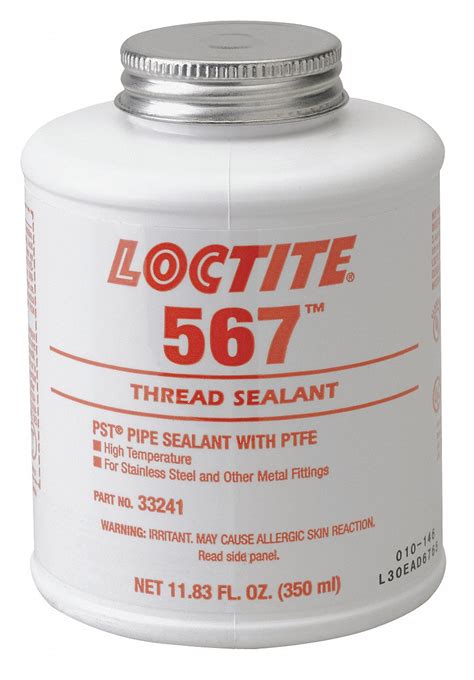 LOCTITE Thread Sealant With PTFE 350mL White 12Z250 33241 Grainger