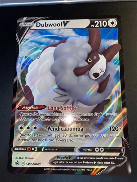 Carta Pokemon Dubwool V Swsh Carta Gigante Jumbo In Italiano