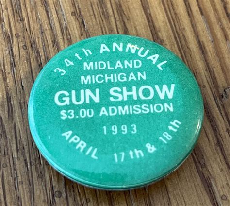 lot of 5 pin back Midland Michigan Gun Show 1.25” | eBay