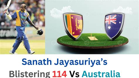 The Great Sanath Jayasuriya S Vs Australia Cricket Srilanka