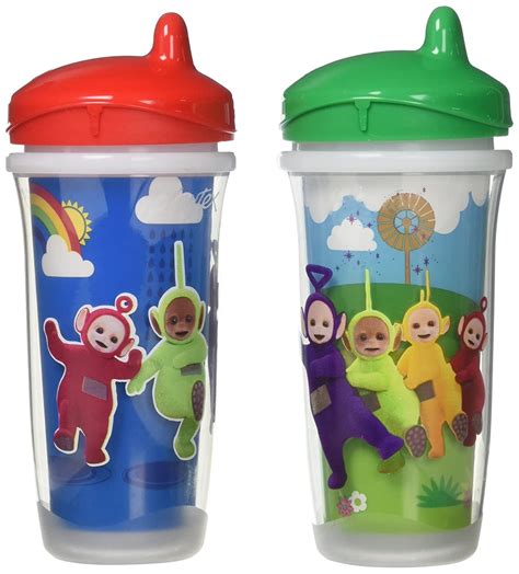 Playtex Teletubbies Sipsters Insulated Spill Proof Spout Cups Stage 3