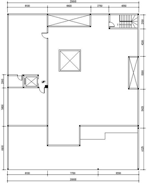 Terrace Plan With Detailing Cadbull