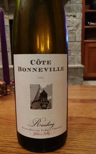 2013 Côte Bonneville Riesling DuBrul Vineyard USA Washington