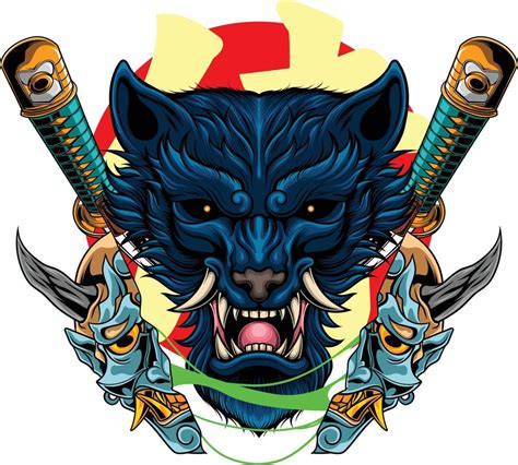 Wolf Japanese 4.1 9999970 Vector Art at Vecteezy