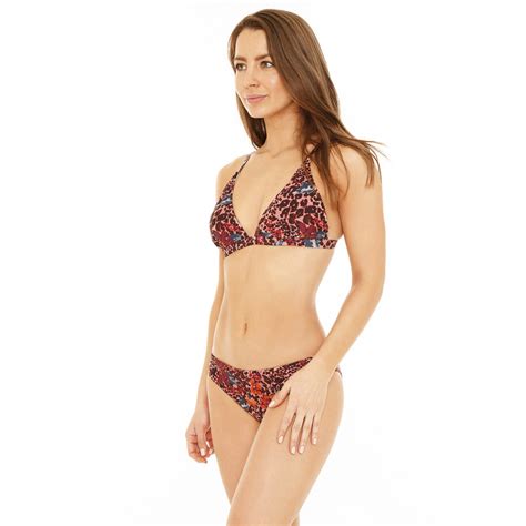 Ripley Traje De Ba O Bikini Mujer H O Wear Triangulo Fijo Estampado