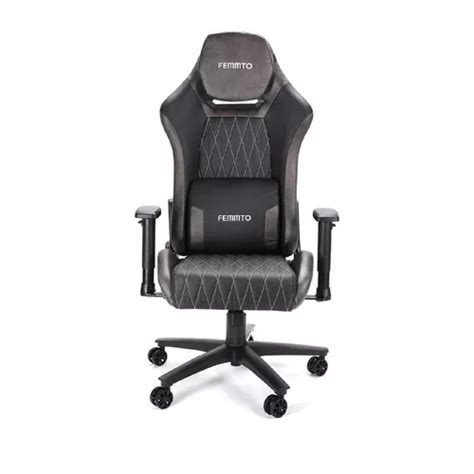 Silla De Escritorio Femmto Gp Gamer Ergon Mica Negra Con Tapizado De