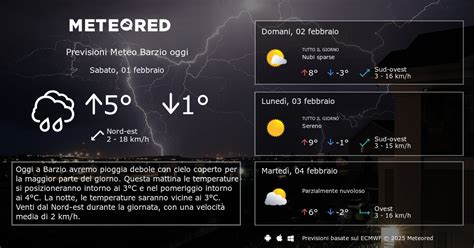 Meteo Barzio Previsioni A Giorni Meteored