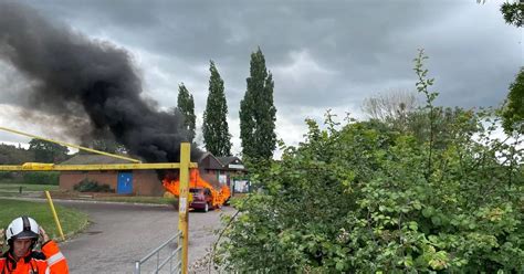 Drama As Car Bursts Into Flames Sending Smoke Billowing Across