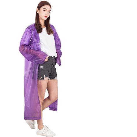 Pack Raincoats For Adults Reusable Eva Rain Ponchos Lightweight Rain