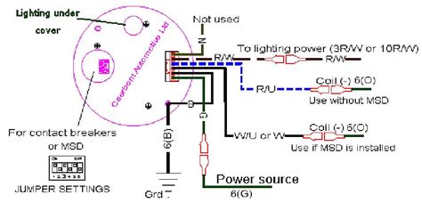 How To Wire Tachometer Diagram