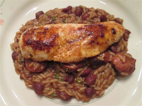 Diab2cook Cajun Chicken Breast W Smoked Turkey Sausage Red Beans And Rice