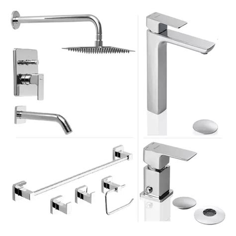 Combo Ba O Piazza Arq Ducha Lavatorio Alto Bidet Accesorios Cuotas Al