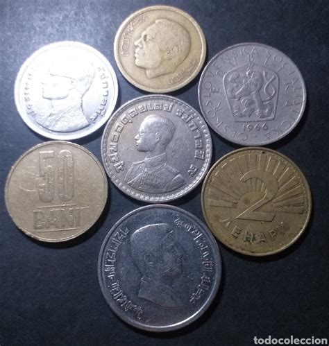 Lote 7 monedas distintos países distintas fecha Vendido en Subasta