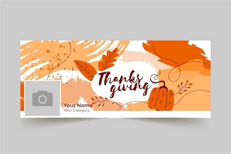 Free Vector | Thanksgiving facebook cover