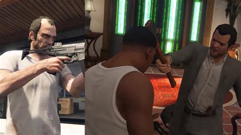 Michael Kills Franklin Trevor Jimmy Amanda And Tracey In GTA 5 Movie