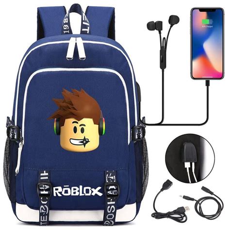 Рюкзак Роблокс Roblox светящийся, синий, С USB и Jack 3.5 - купить с ...