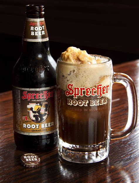 Wisconsin Root Beer Float with Sprecher Root Beer and Cedar Crest Ice ...