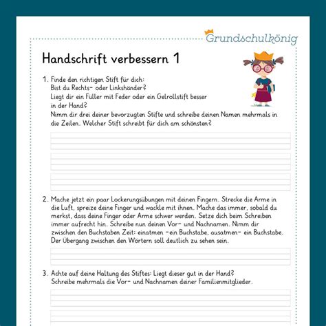 Königspaket Handschrift Verbessern Deutsch 2 Klasse Inklusive Test