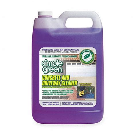 Simple Green Concrete Cleaner Jug 1 Gal Container Size Concentrated Liquid 3anw6