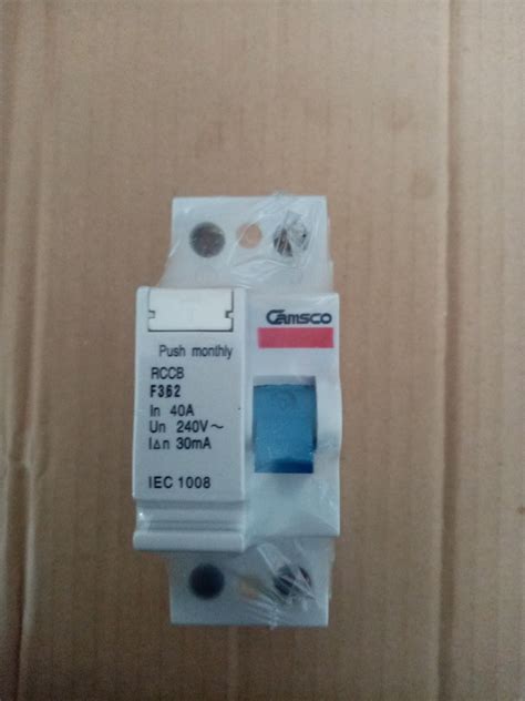 F Camsco Rccb A Ma Pole Residual Current Circuit Breaker