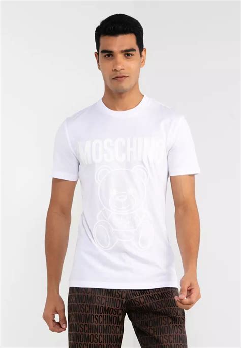 Jual Moschino Teddy Bear Logo T Shirt Ik Original Zalora