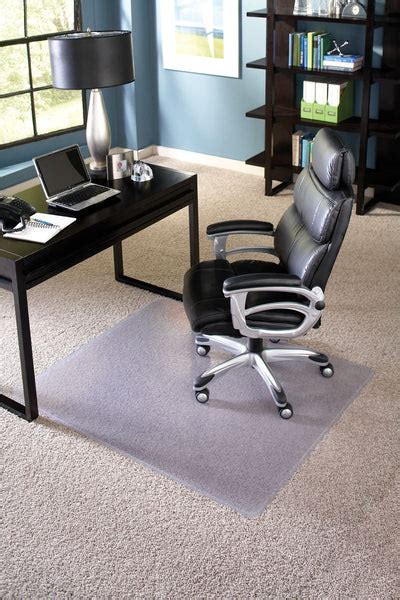 Thick Rectangular Chair Mat for Carpet | Select Materials Won't Crack ...