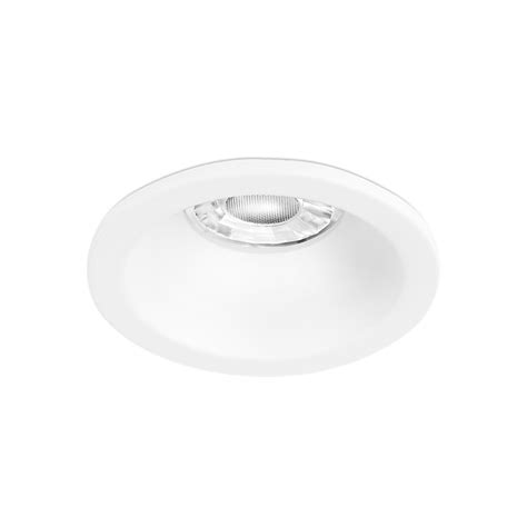 Aurora Lighting En Dlm Mw Edlmpro Matt White Aluminium Fixed Round