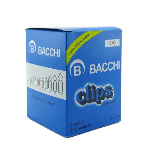 Santa Rosa Paper Clips Galvanizado 3 0 500g BACCHI