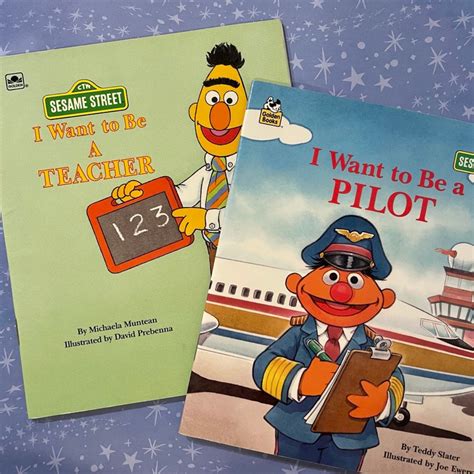 Sesame Street Books Bert Ernie Gift Set Bert And Ernie Etsy