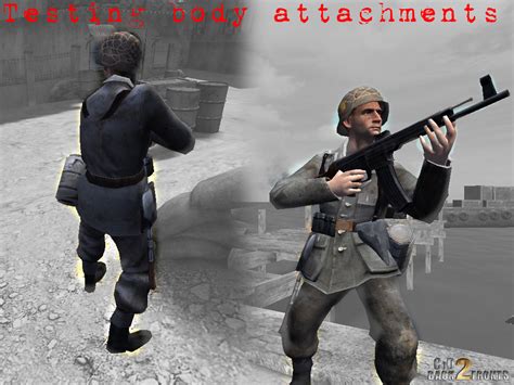 CoD2 Back2Fronts character body attachments news - ModDB