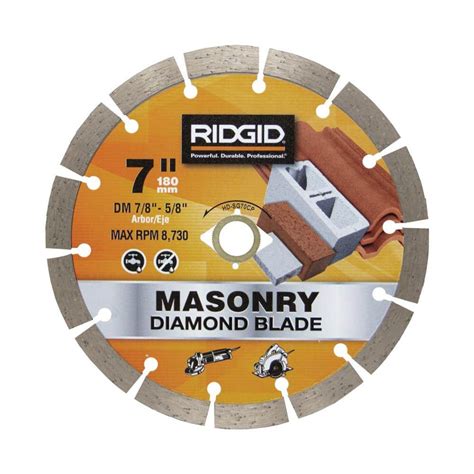 RIDGID 7 In Segmented Diamond Blade HD SG70CP The Home Depot