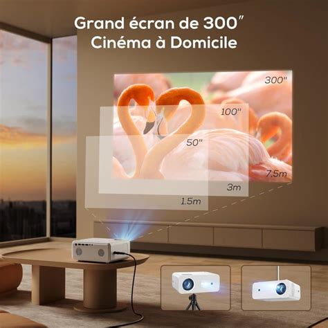 Videoprojecteur Projecteur 13000 Lumens 5G Wifi Bluetooth