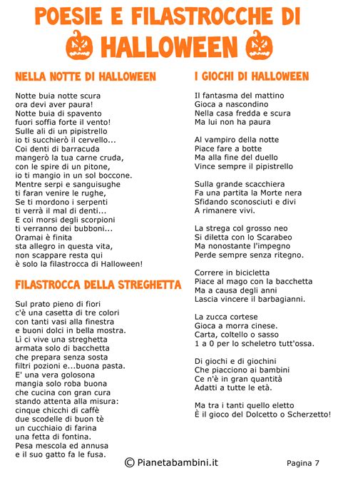 Poesie E Filastrocche Di Halloween Per Bambini Pianetabambini It