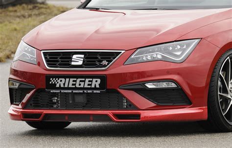 Rieger Spoilerlippe für Seat Leon Cupra 5F 5 tür 01 17 ab Facelift