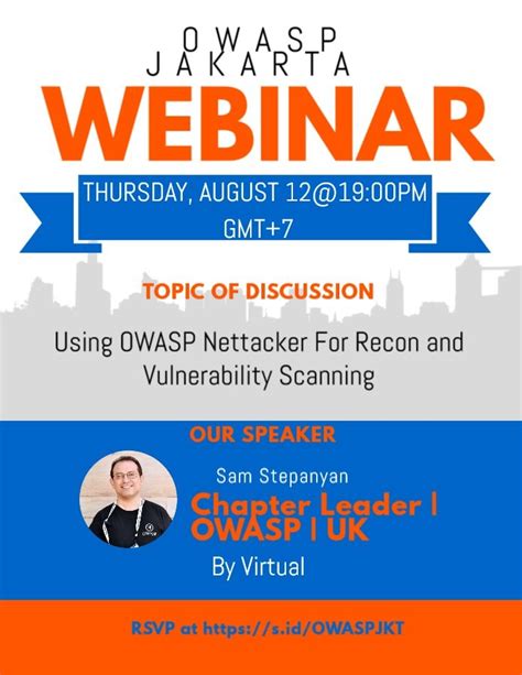 Owasp Id On Twitter Please Join Next Owasp Jakarta Webinar With