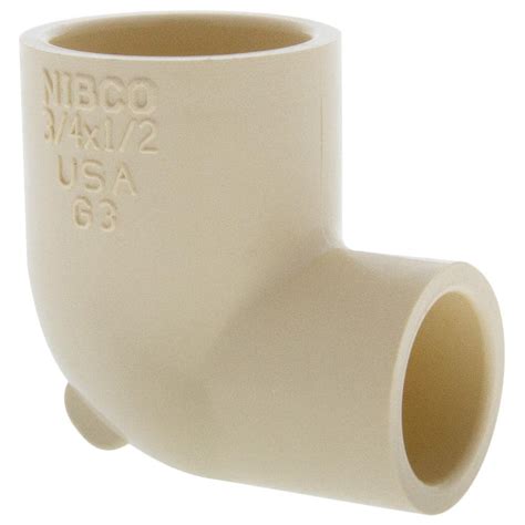 Nibco 34 In X 12 In Cpvc Cts 90 Degree Slip X Slip Reducing Elbow