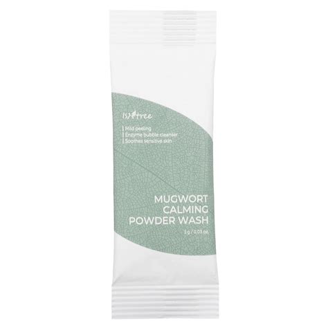 ISNtree Mugwort Calming Powder Wash 25 Packets 0 03 Oz 1 G Each