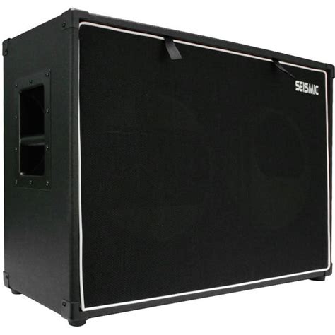 Seismic Audio 2x12 Guitar Speaker Cab Empty 12 Cabinet 212 Tolex Black Luke 2x12trblbl