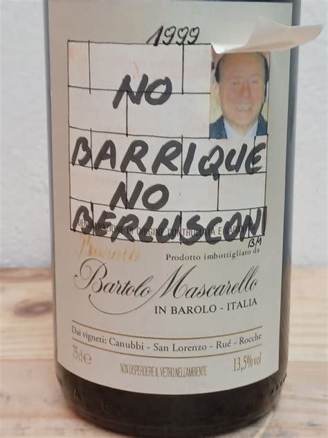 1999 Bartolo Mascarello Artist Label No Barrique No Berlusconi